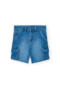 Bermuda Denim Punto per Ragazzo Boboli