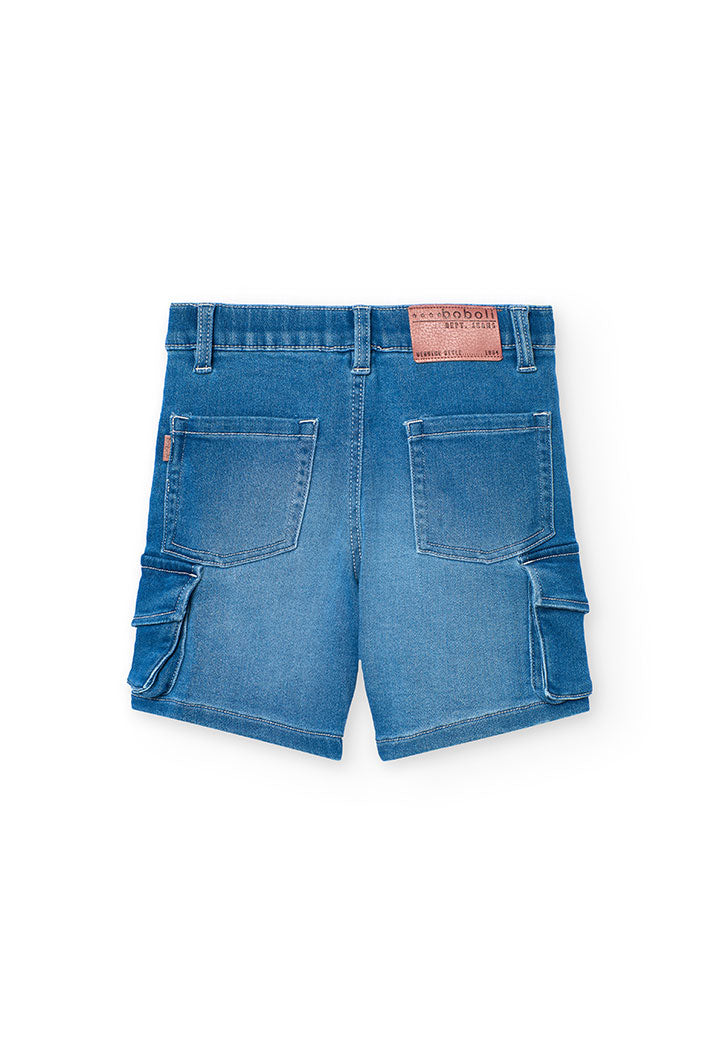 Bermuda Denim Punto per Ragazzo Boboli