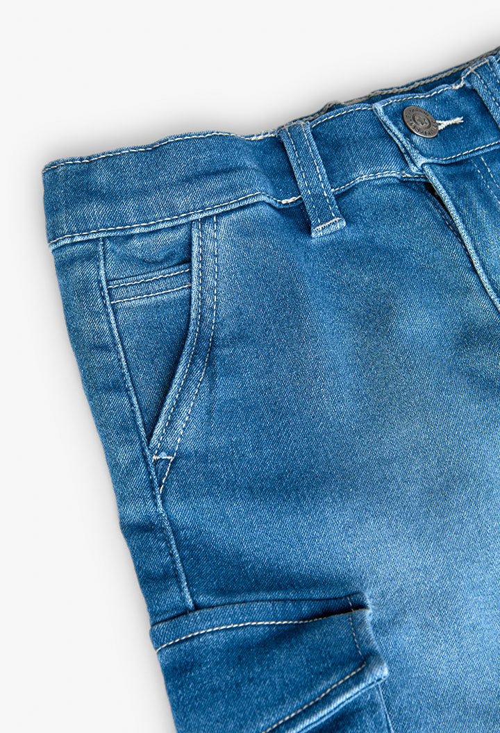 Bermuda Denim Punto per Ragazzo Boboli