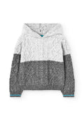 Maglione maglieria con cappuccio per ragazzo
