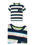 Maglietta jersey a righe per ragazzo -BCI