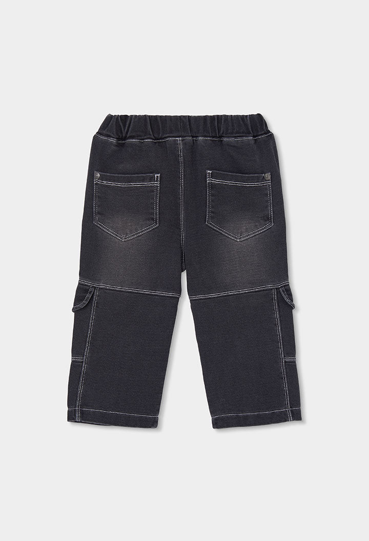 Pantaloni Denim Bambino Nero Boboli