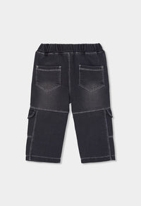 Pantaloni Denim Bambino Nero Boboli