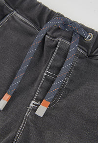 Pantaloni Denim Bambino Nero Boboli