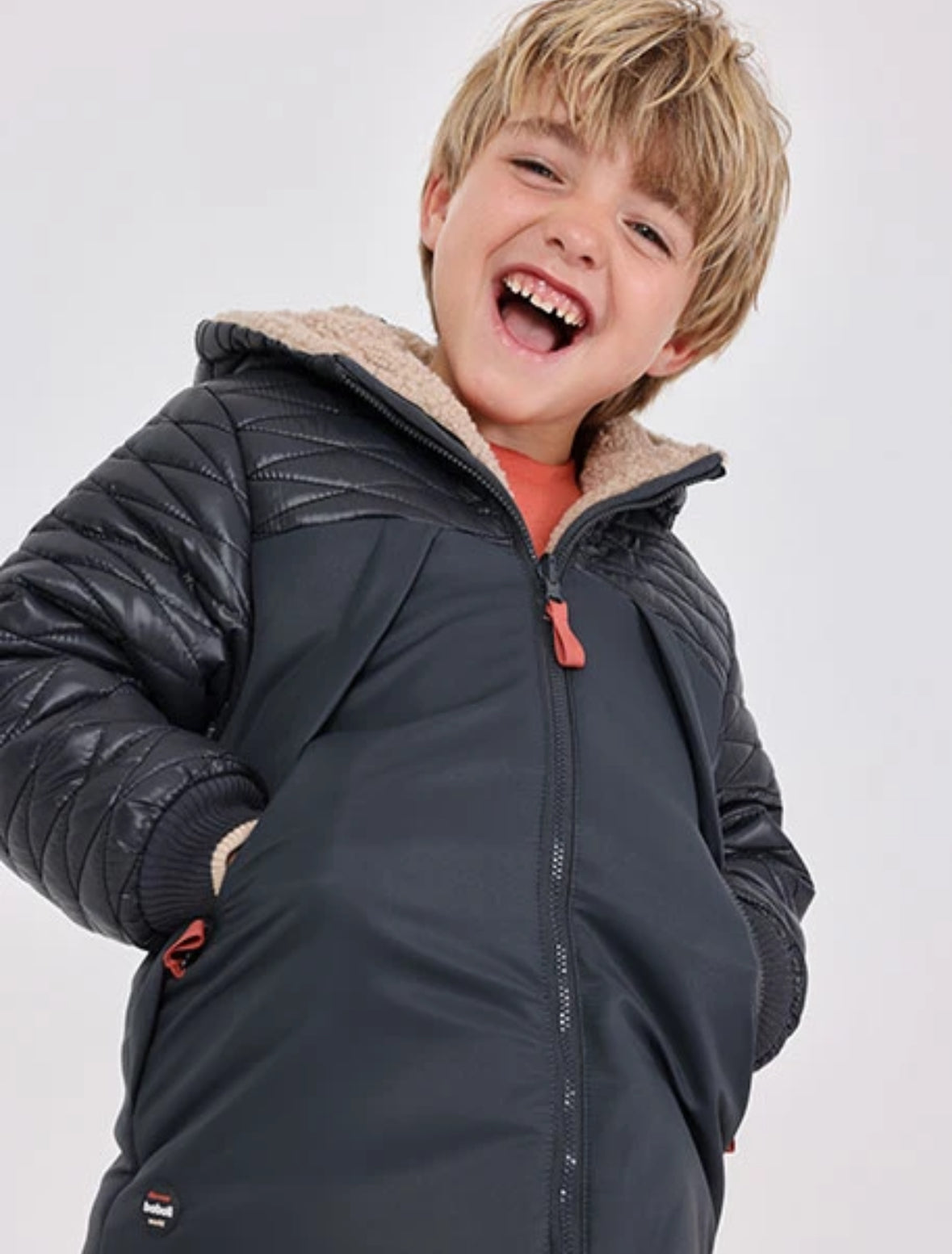 Parka reversibile per bimbo