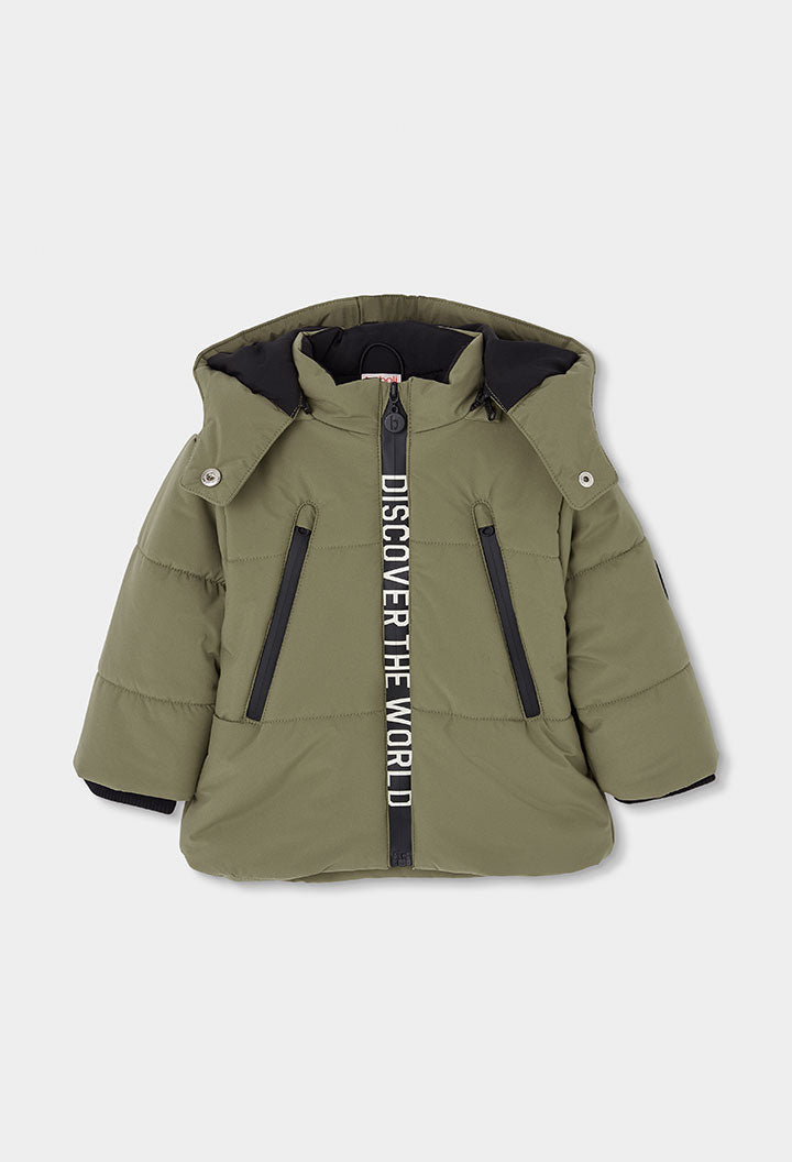 Parka Tessuto Tecnico Bambino Kaki Boboli