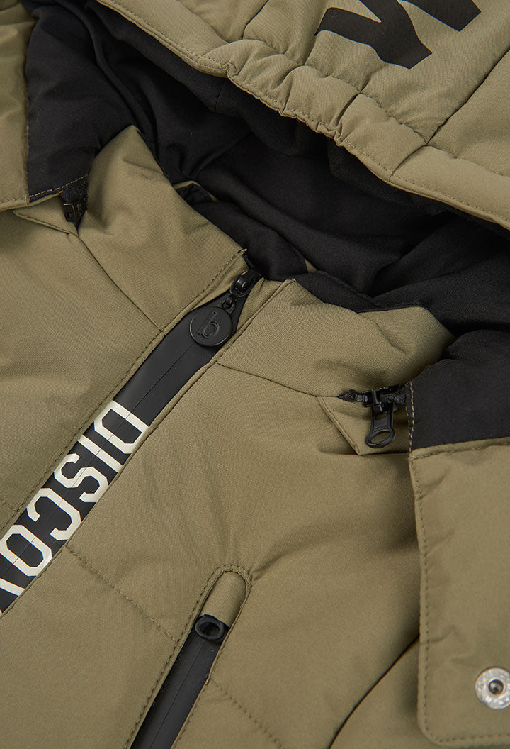 Parka Tessuto Tecnico Bambino Kaki Boboli