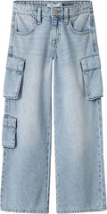 Jeans Bambina Stile Cargo con Tasche Name It