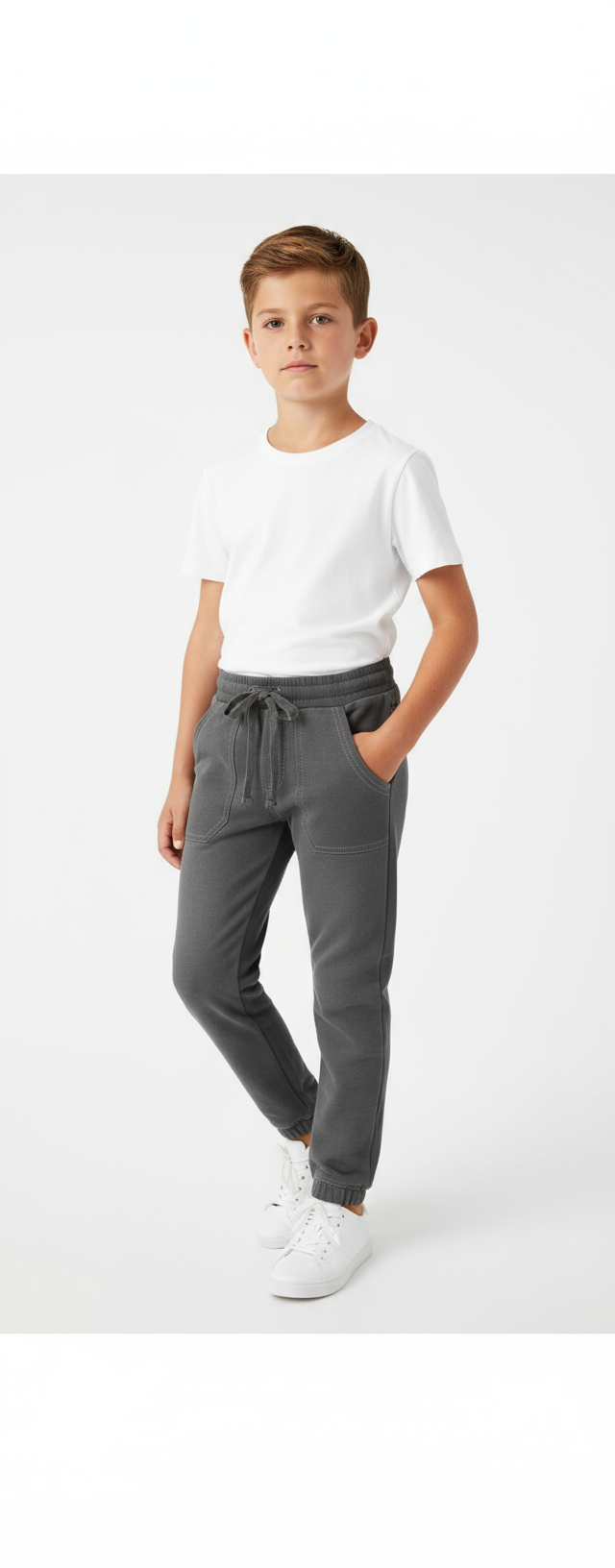 Pantaloni felpati denim per ragazzo -BCI