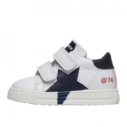 Scarpe Falcotto Salazar 3 Vl Calf White-blue - Neonato