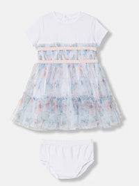 Abito da Cerimonia con Tulle Decorato con Farfalle Guess - Neonata