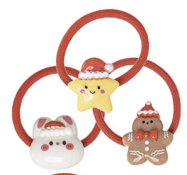 Mini Elastici con Motivi Natalizi Siena Natale - Bambina