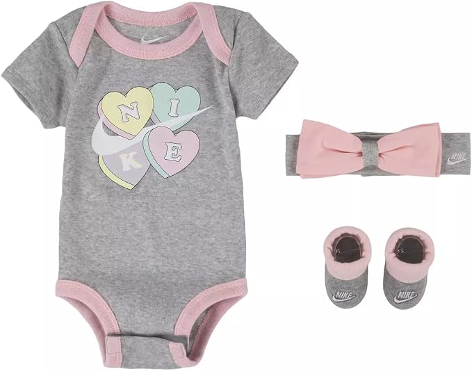 Set 3 Pz Nike - Body, Fascia per Capelli, Calzini - Neonata