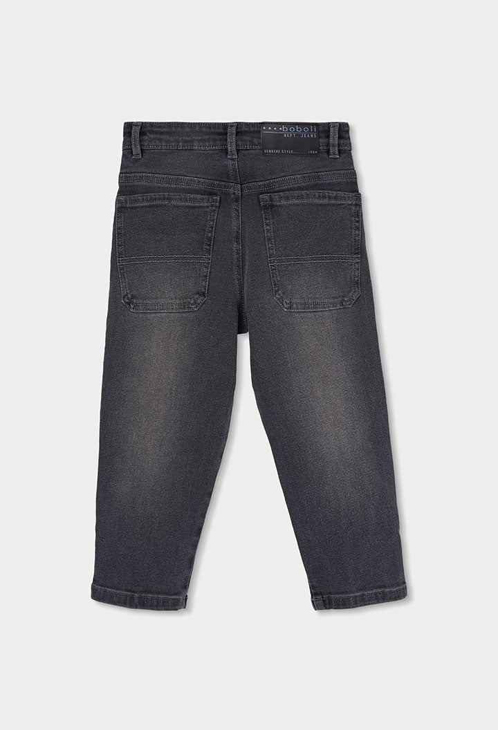 Pantaloni Denim Elastico Ragazzo Grigio Boboli