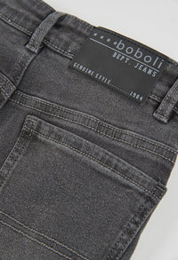 Pantaloni Denim Elastico Ragazzo Grigio Boboli