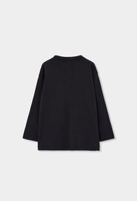 Maglietta Jersey Ragazzo Nero Boboli