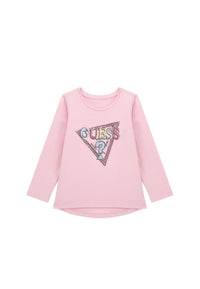 High Low Ls T-shirt Guess - Neonata