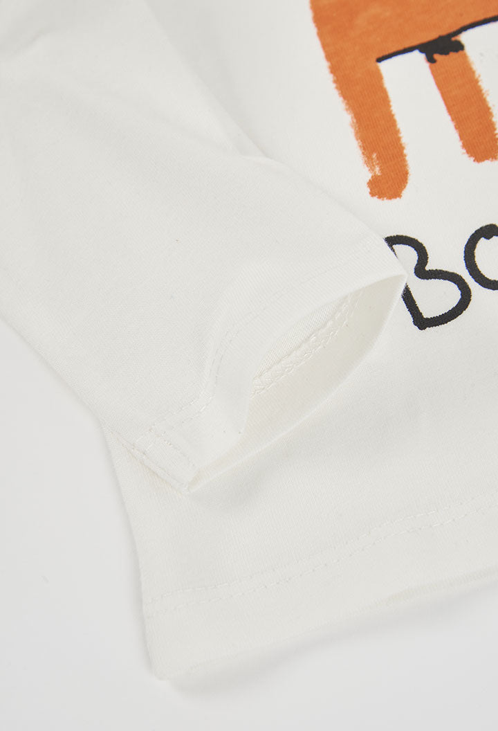 Maglietta Jersey Bambino Off White Boboli