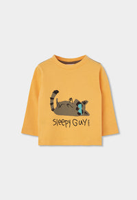 Maglietta Jersey Bambino Mostarda Boboli
