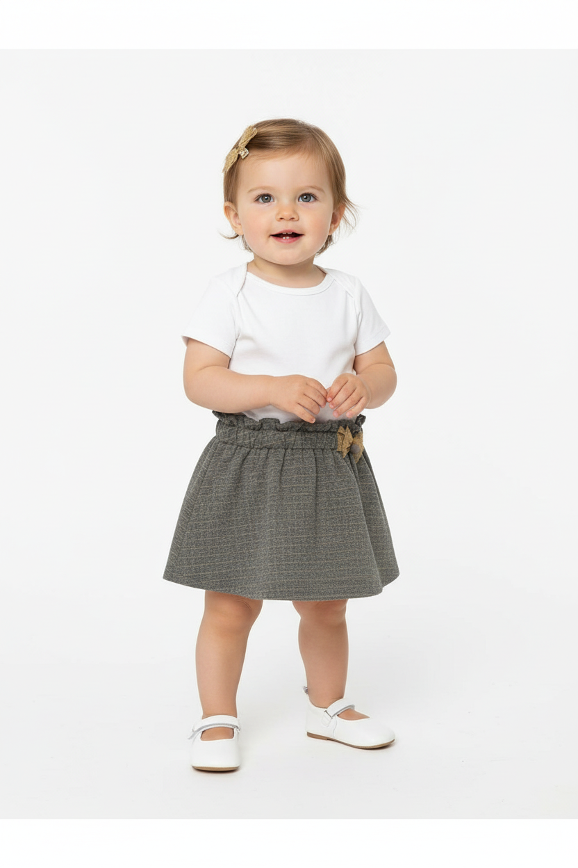 Gonna punto quadri per bimba -BCI