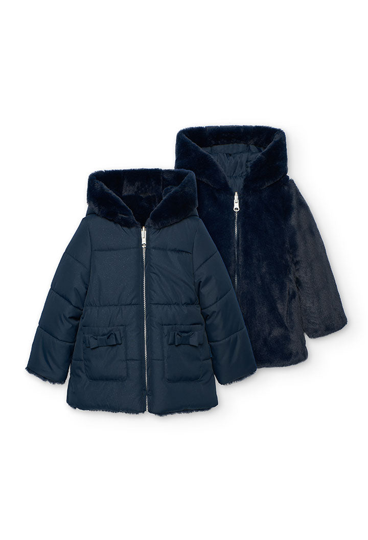 Parka reversibile per bimba