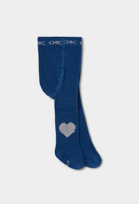 Calzamaglia Cuori Neonata Deep Blue Boboli