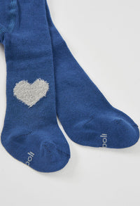 Calzamaglia Cuori Neonata Deep Blue Boboli