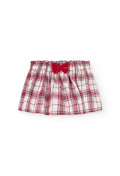 Gonna quadri per bimba ROSSA