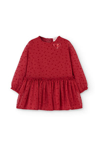 Vestito garza cuori per bimba