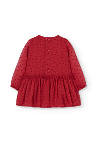 Vestito garza cuori per bimba