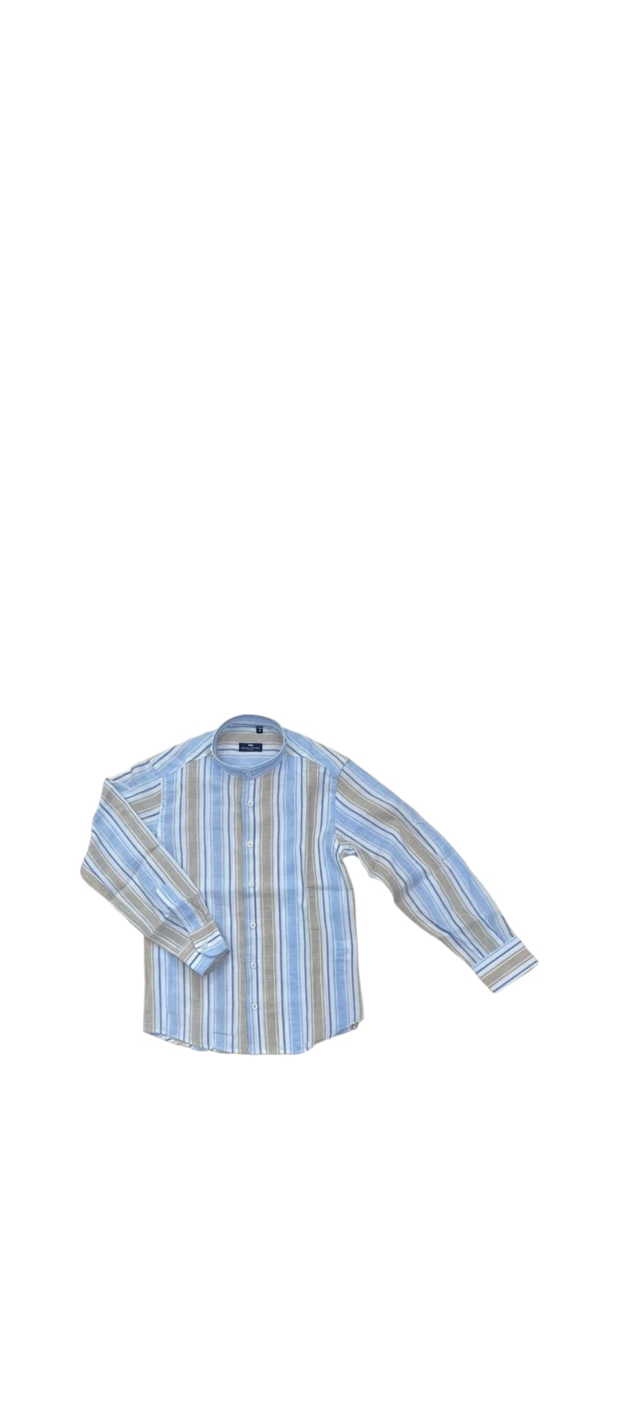 Camicia a Righe Beige e Azzurro Bambino Manuell & Frank