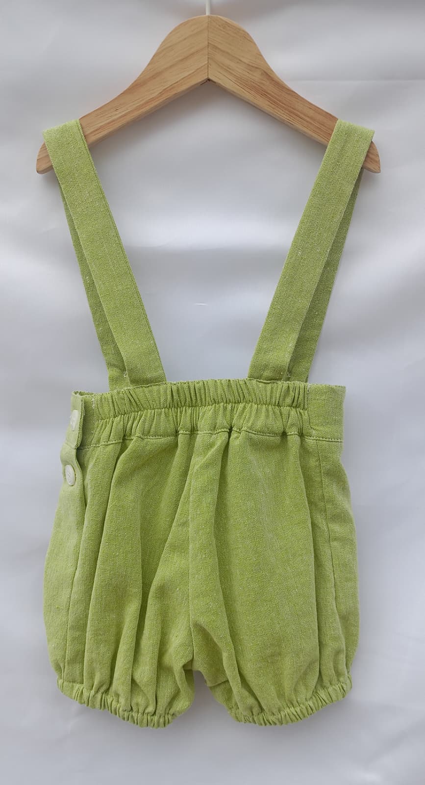 Pagliaccetto con Bretelle Verde New Born Manuell & Frank - Neonato