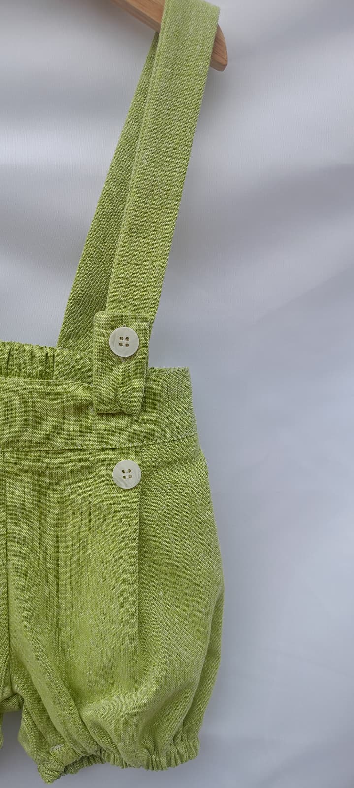 Pagliaccetto con Bretelle Verde New Born Manuell & Frank - Neonato