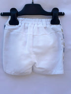 Bermuda con Particolare a Righe Laterale Coordinabile New Born Manuell & Frank -