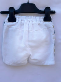 Bermuda con Particolare a Righe Laterale Coordinabile New Born Manuell & Frank -