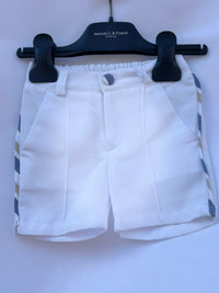 Bermuda con Particolare a Righe Laterale Coordinabile New Born Manuell & Frank -