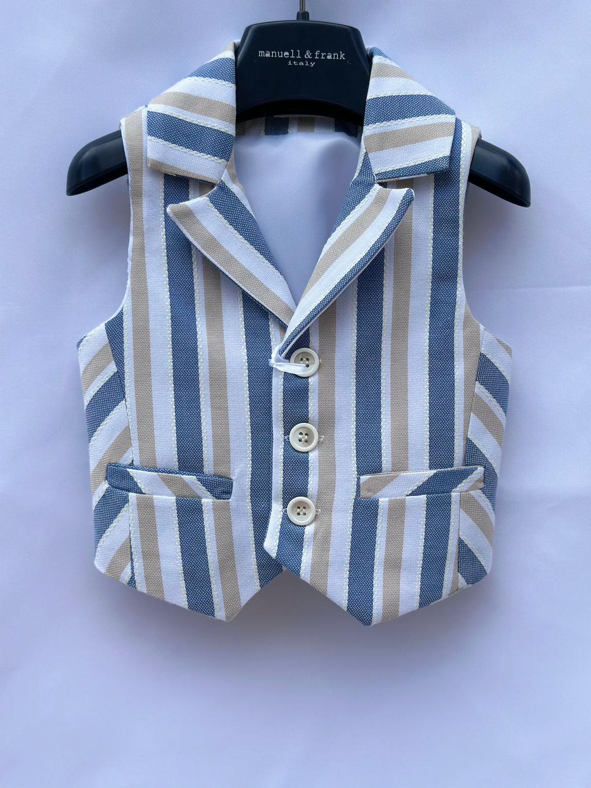 Panciotto Coordinabile a Righe New Born Manuell & Frank - Neonato