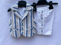 Panciotto Coordinabile a Righe New Born Manuell & Frank - Neonato