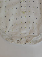 Camicia/body New Born Fantasia Rombo Blu e Verde Manuell & Frank - Neonato
