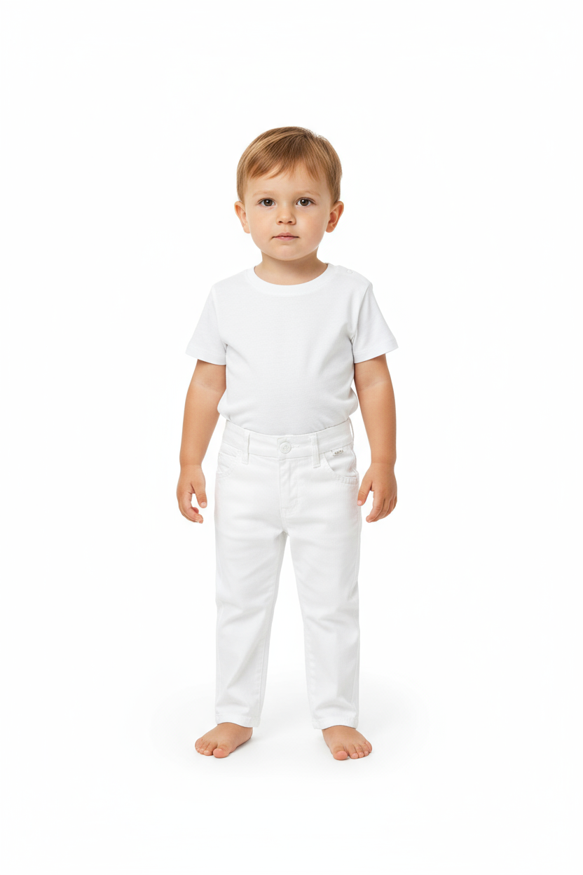 Pantaloni saten elasticizzato per neonati -BCI