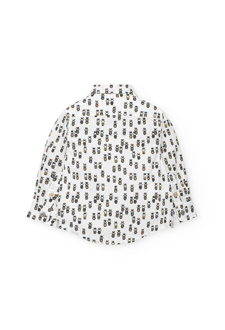 Camicia Popelin Stampato per Neonati Boboli