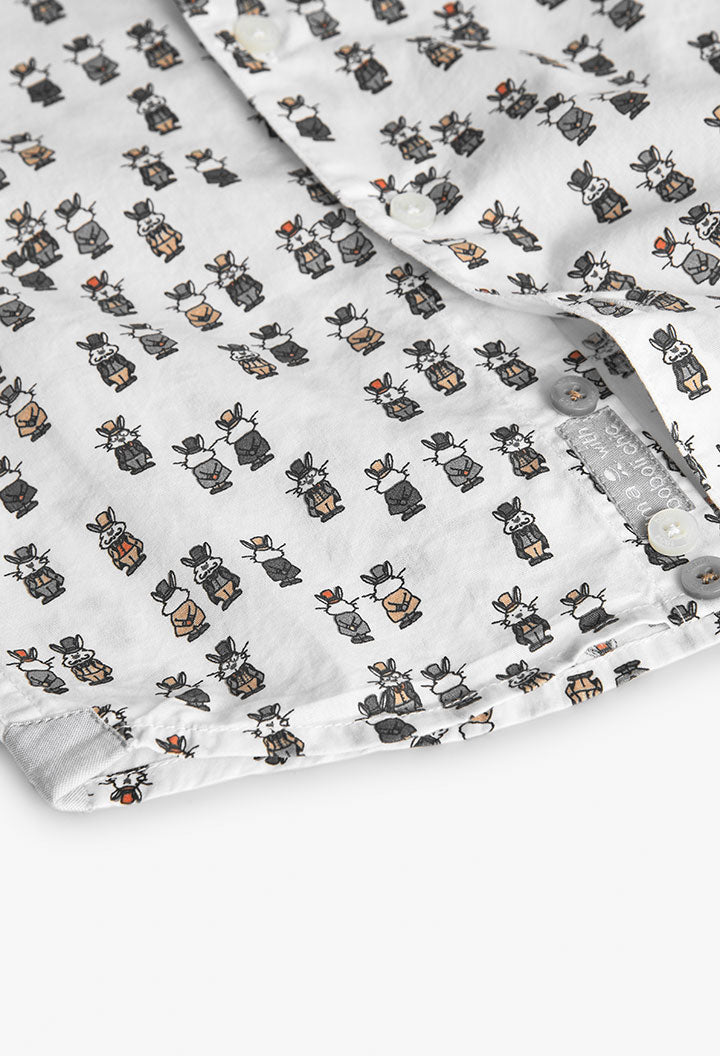 Camicia Popelin Stampato per Neonati Boboli