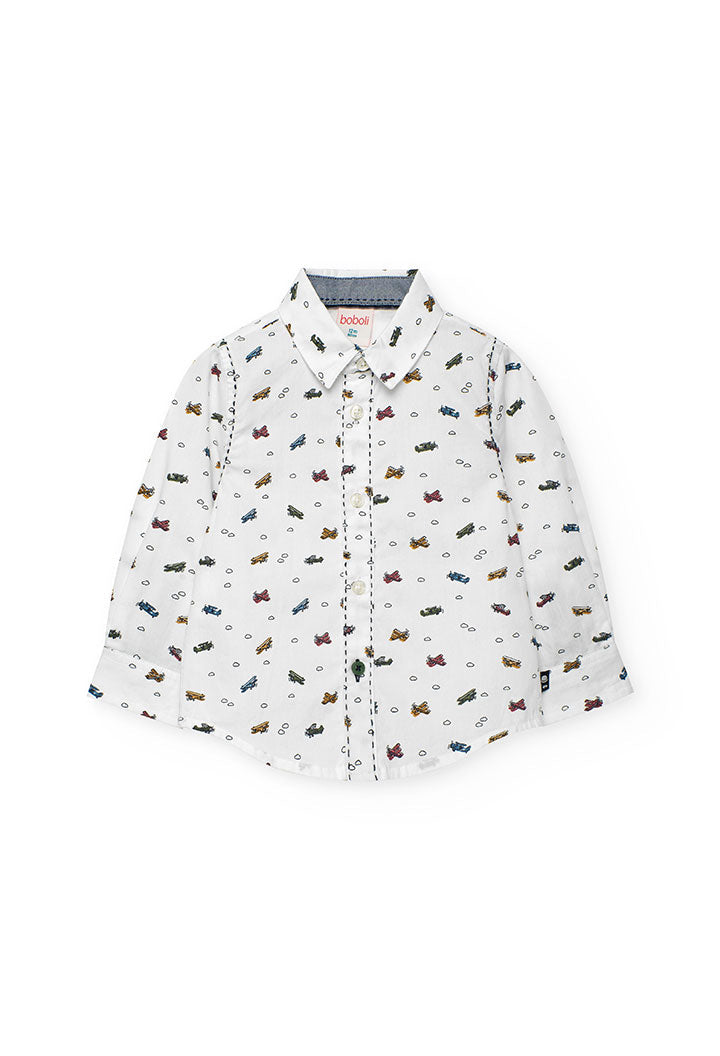 Camicia Popelin Stampato per Neonati Boboli