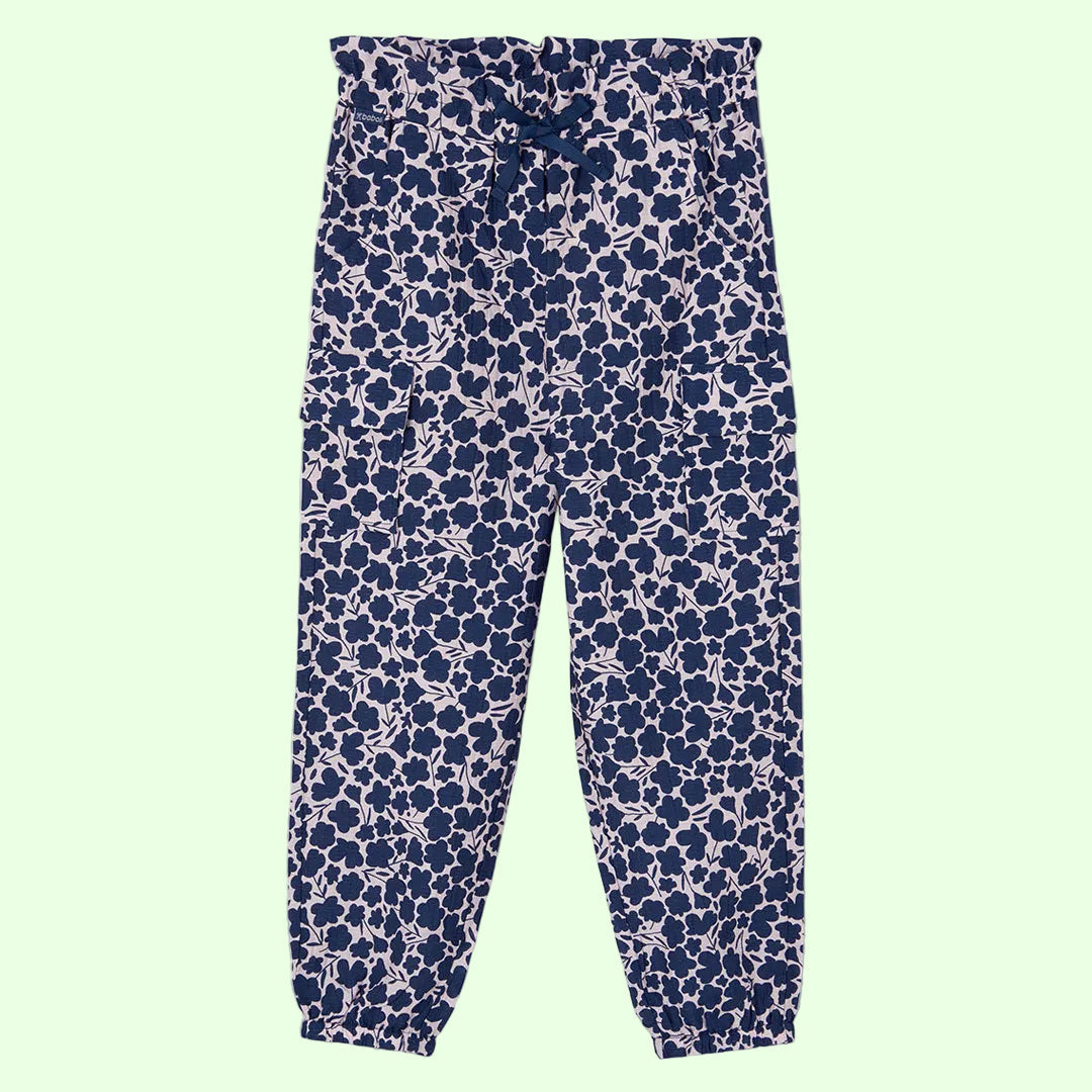 Pantaloni Viscosa Fiori per Ragazza Boboli