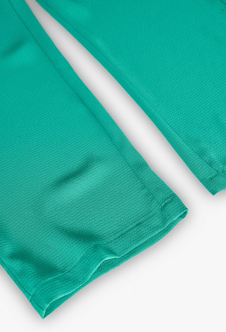 Tuta in Crepe per Bambina Verde Acqua Boboli