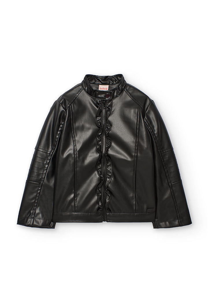 Giubbotto ecopelle per ragazza