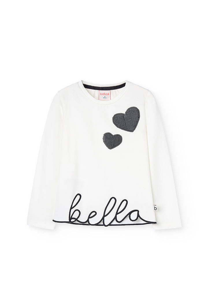 Maglietta jersey elastico per ragazza