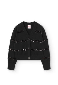 Cardigan con Bottoni per Ragazza