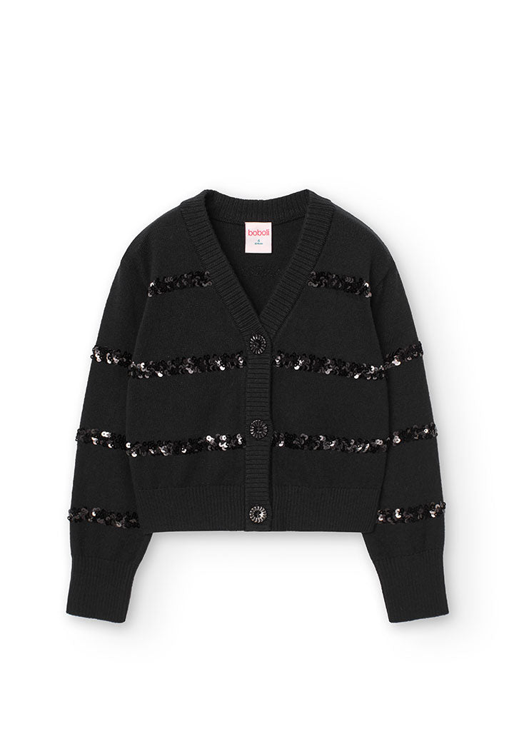 Cardigan con Bottoni per Ragazza