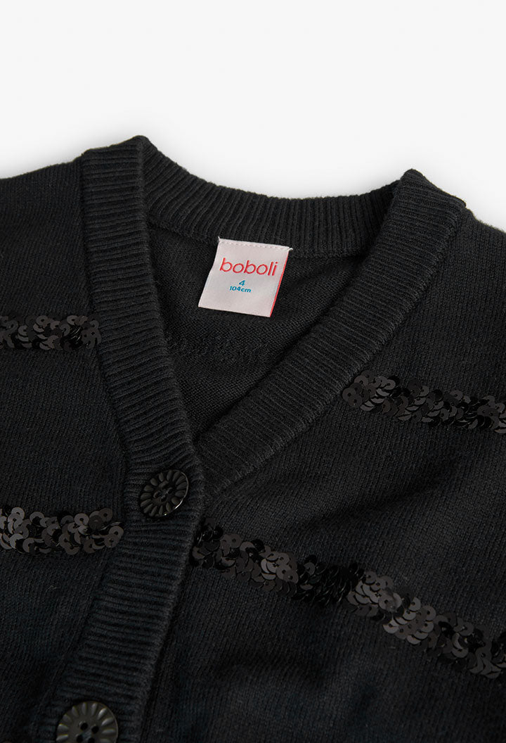 Cardigan con Bottoni per Ragazza
